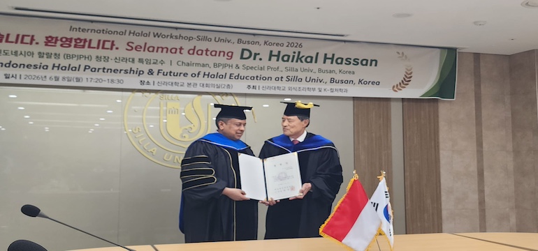 Silla University Anugerahkan Gelar Profesor Kehormatan kepada Haikal Hasan