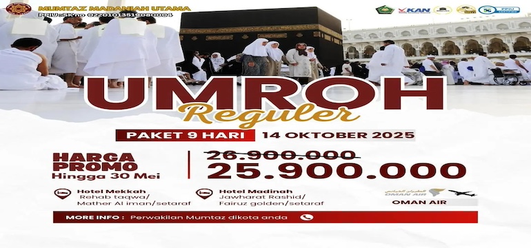 Umroh Murah 2025: Pilihan Paket Umroh Terbaik dari mumtazmadaniahutama.id